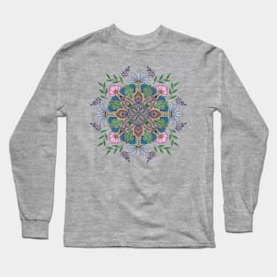 Flowery Mandala Long Sleeve T-Shirt